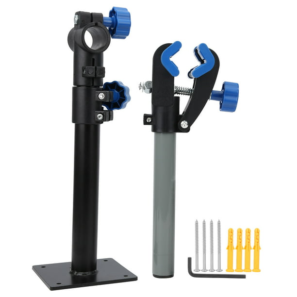 Bike Repair Stand Wall Mount Rack Bicycle Height Adjust Clamp Climb Workstand 
